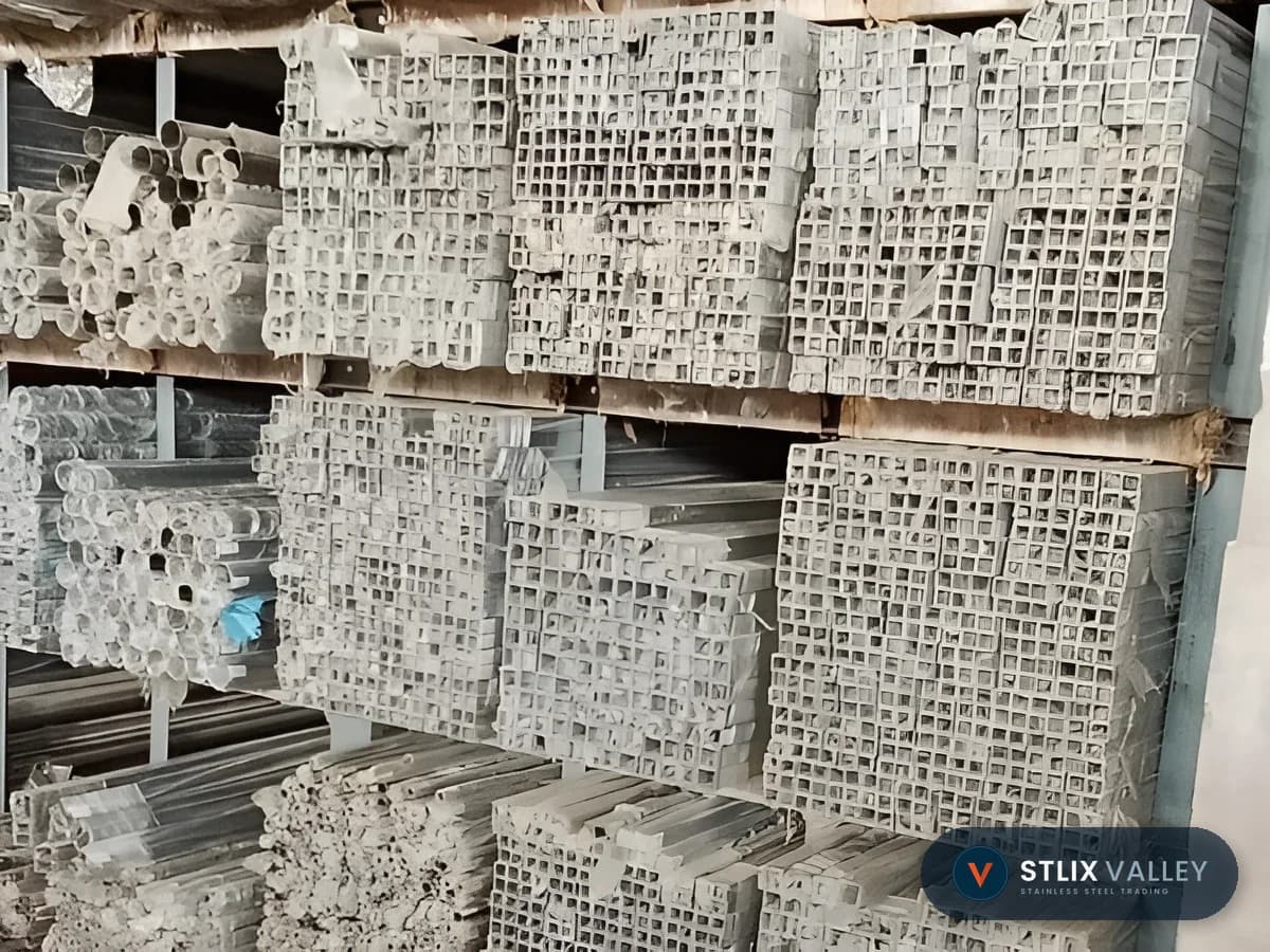 Square and rectangular box sections on the racks